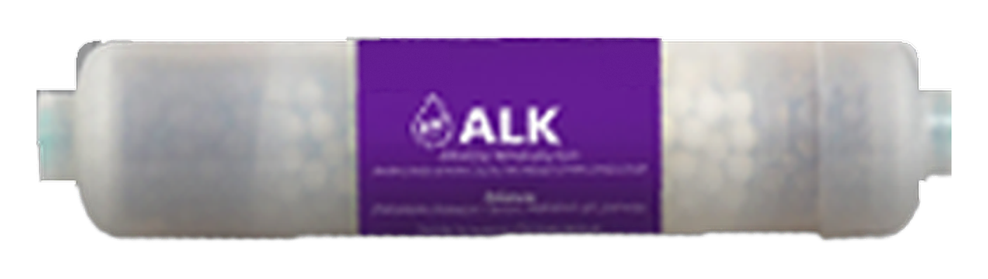 The inline alkaline post-filter cartridge